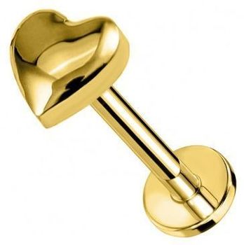 Złoty labret z serduszkiem DIA-PW445 B1G – tytanowy kolczyk do ucha PVD Gold.jpg